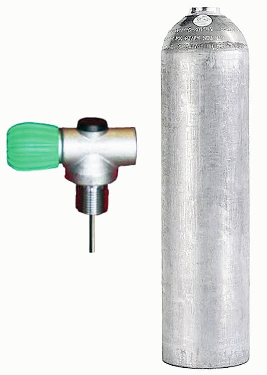 BTS 7 Litre 200 Bar Natural Luxfer Aluminium Cylinder with Nitrox Rebreather Valve S16216514