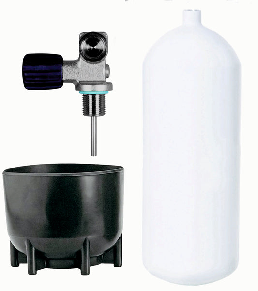 BTS 12 Litre Dumpy 232 Bar Steel Cylinder with DIN Valve S16116639