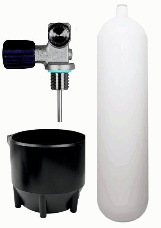 BTS 12 Litre 232 Bar Tall Cylinder with DIN Valve & Boot S16116638