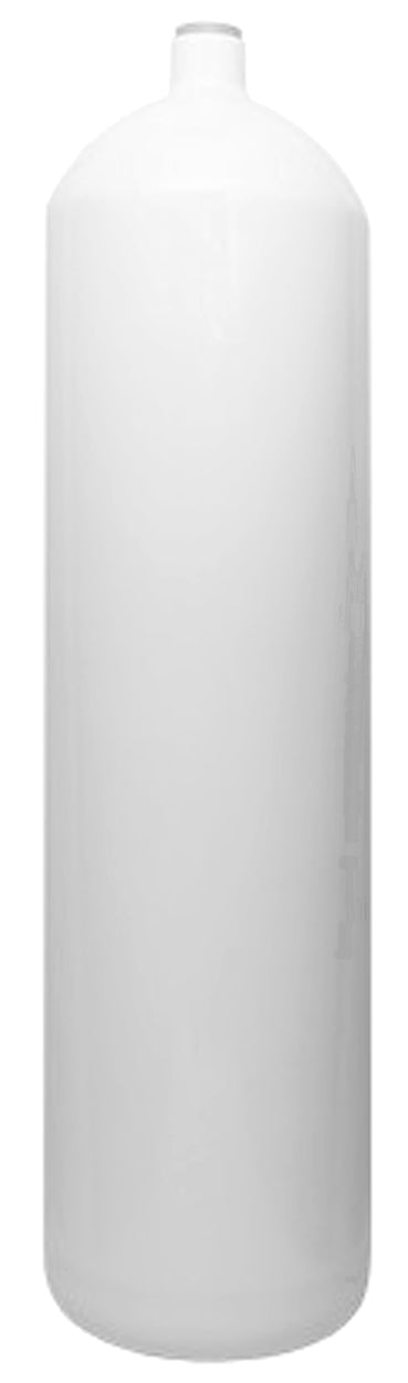 BTS 12 Litre White Flat Bottom 232 Bar Steel Cylinder A16116623