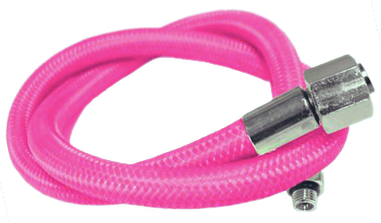 (CONTACT US FOR STOCK) Miflex 100cm Pink Miflex 3/8" UNF Regulator Hose A28211804 PK