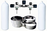 Beaver BTS 18 Litre 230 Bar DIN Steel Cylinder Twin Set with Isolation Manifold & Bands S16116690