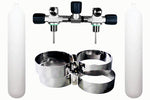 Beaver BTS 8.5 Litre 232 Bar DIN Steel Cylinder Twin Set with Isolation Manifold & Bands S16816680