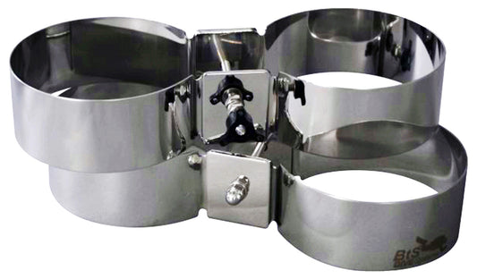 BTS 140mm 5" Extra Wide Stainless Steel Cylinder Twinning Bands