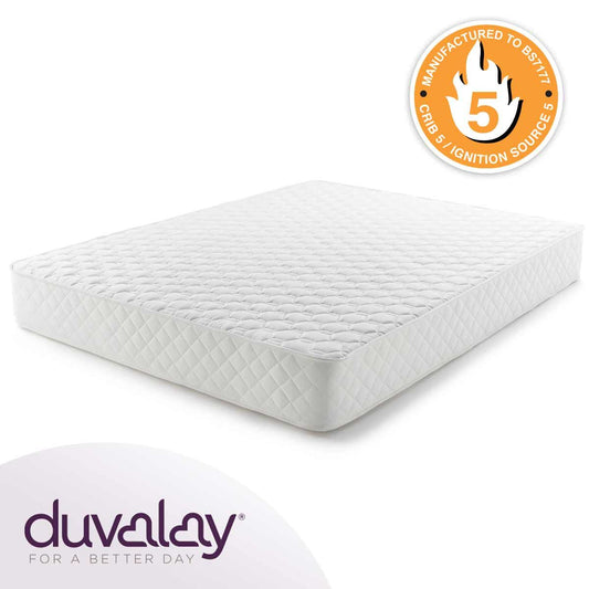 Duvalay Silver Single Mattress 6' x 2'9" x 9" (183cm x 84cm x 22cm)