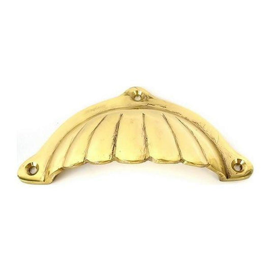 AG Draw Pull Sunrise Cast Polished Brass CF-004/M