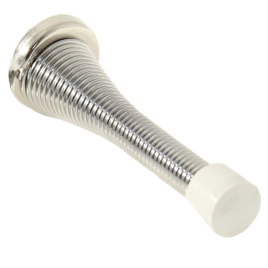 AG Chrome Round Spring Door Stop (3" Long) CF-118