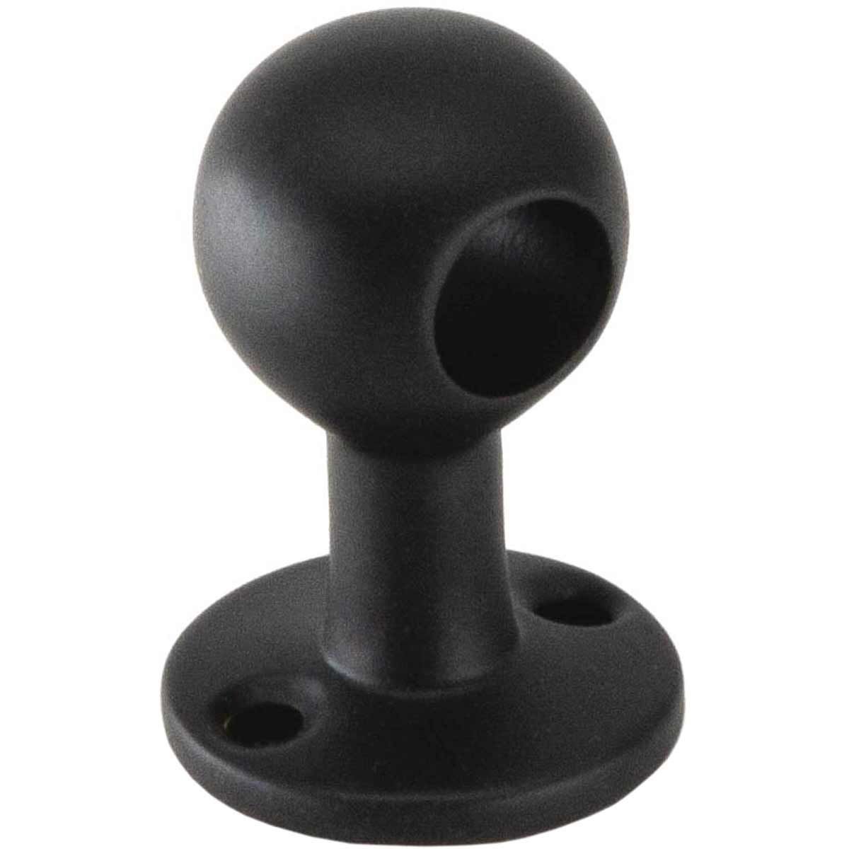 AG Matt Black Gallery Ball Post Through (3/8" / Short) CF-126/B