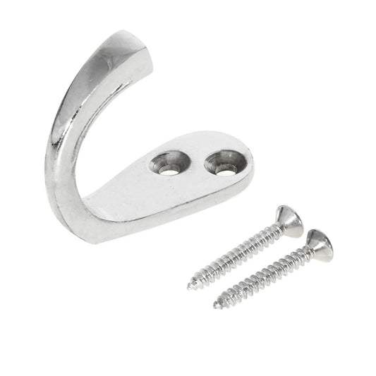 AG Single Wardrobe Hook in Chrome (50mm) CF-241