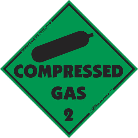 Beaver Magnetic Compressed Gas Symbol - HS CODE - 	39191099	  C.O.O. - 	GB