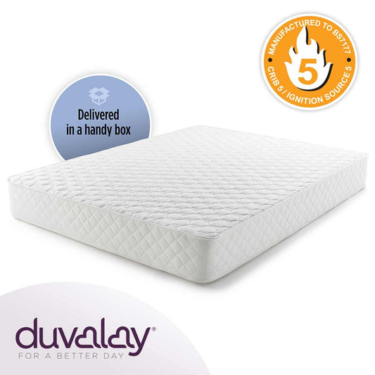 Duvalay Vacuum Packed Mattress 5'10" x 2'3" x 6" (180cm x 70cm x 15cm)