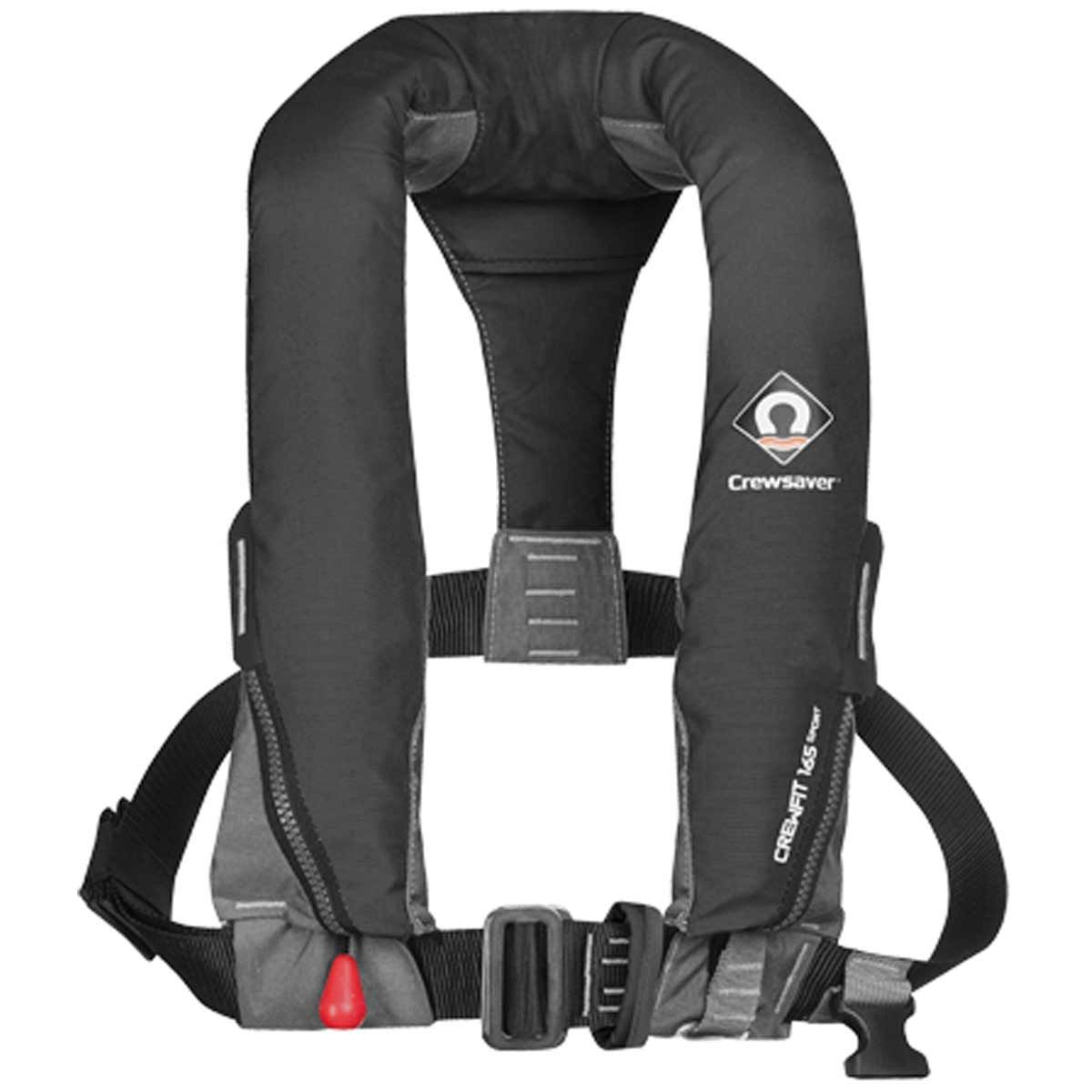 Crewsaver Crewfit Sport Automatic Lifejacket with Harness 165N Black CS-9715BLA