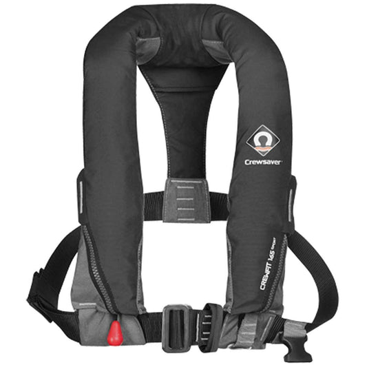 Crewsaver Crewfit Sport Automatic Lifejacket with Harness 165N Black CS-9715BLA
