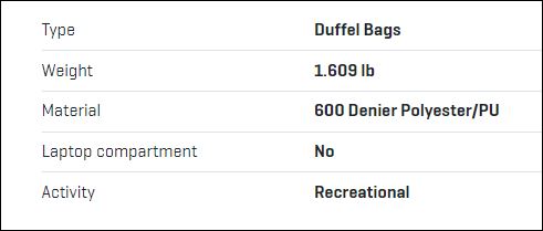 Scubapro Sport Mesh 95 Duffel Bag - waterworldsports.co.uk