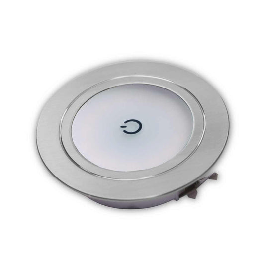 Touch Operated Recessed Downlight (12V / 1.69W / Warm White / IP20) DM116