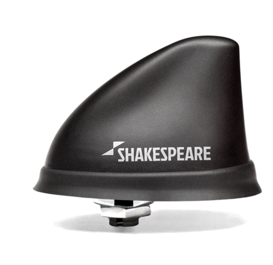 Dorsal Low Profile AM/FM Antenna 10mile Range, 8m Cable Plug Black