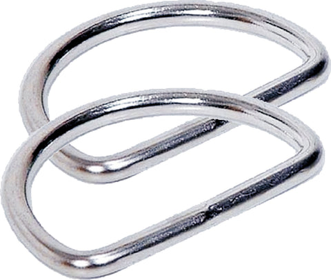 Beaver Pair of Flat 50mm Stainless Steel D-Rings - HS CODE - 	7616999099	  C.O.O. - 	GB