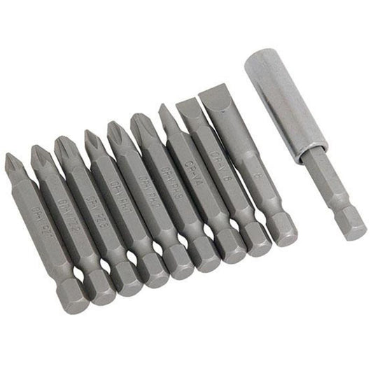 Cannon Tools 10 Piece Power Bit Set in Chrome Vanadium DT-089