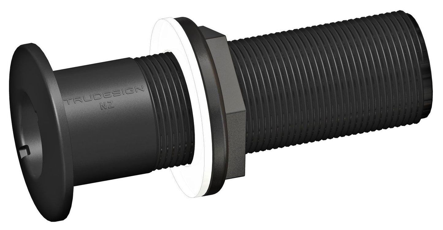 TruDesign Skin Fitting Long 2" - BSP Black