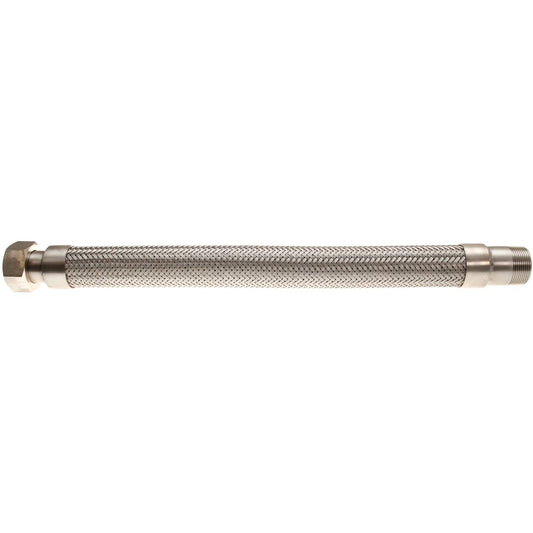 AG Stainless Steel Exhaust Bellows (1-1/2" BSP Male-Female / 24" Long)