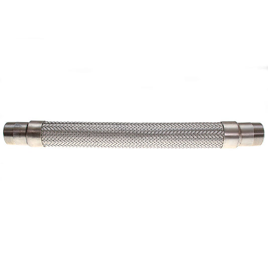 AG Stainless Steel Exhaust Bellows (1-1/2" BSP Male Ports / 20" Long)