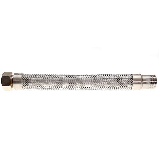 AG Stainless Steel Exhaust Bellows (1-1/2" BSP Male-Female / 20" Long)