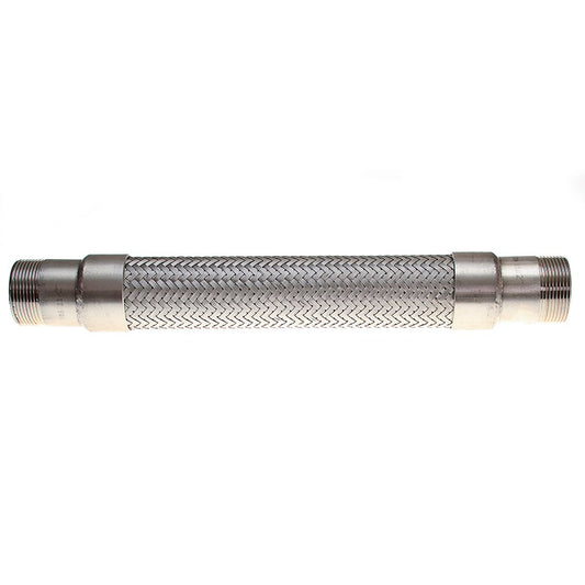 AG Stainless Steel Exhaust Bellows (1-1/2" BSP Male Ports / 15" Long)
