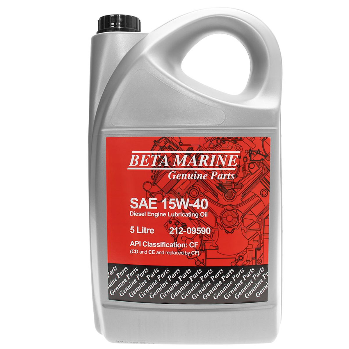 Beta Marine Engine Oil 15W-40 (5 Litres) EA-145