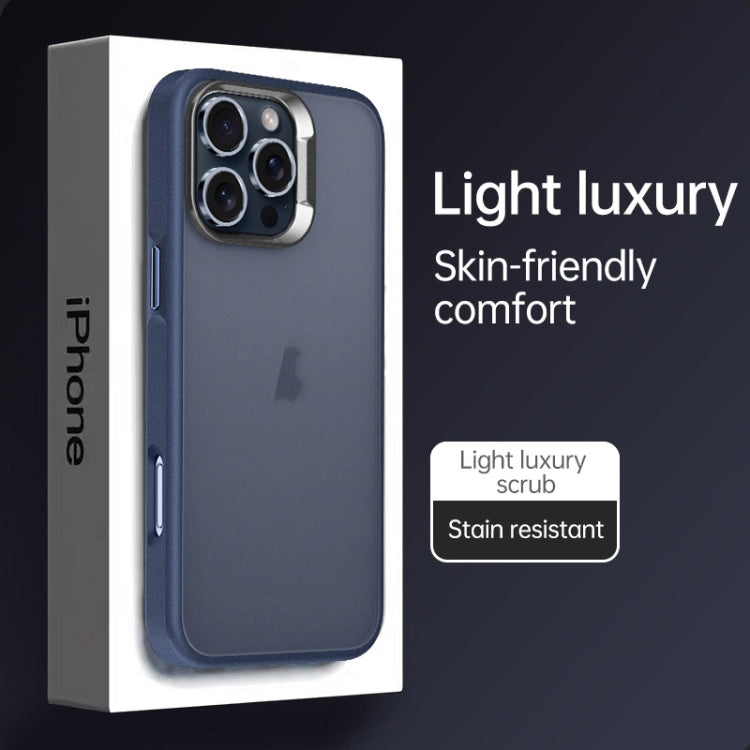 For iPhone 16 Pro Max SULADA Skin Feel Matte Shockproof Phone Case(Grey)
