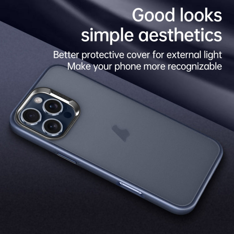 For iPhone 16 Pro Max SULADA Skin Feel Matte Shockproof Phone Case(Grey)