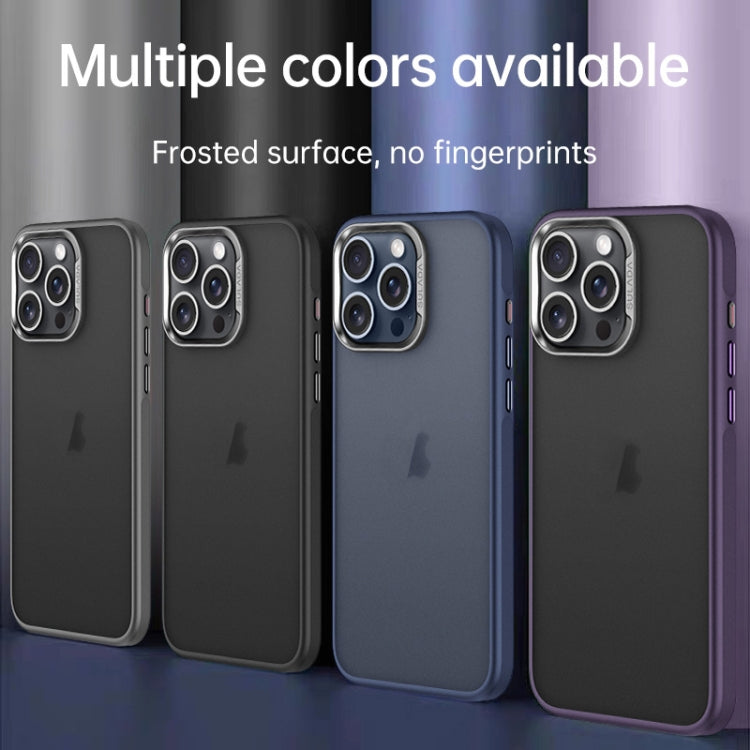 For iPhone 16 Pro Max SULADA Skin Feel Matte Shockproof Phone Case(Grey)