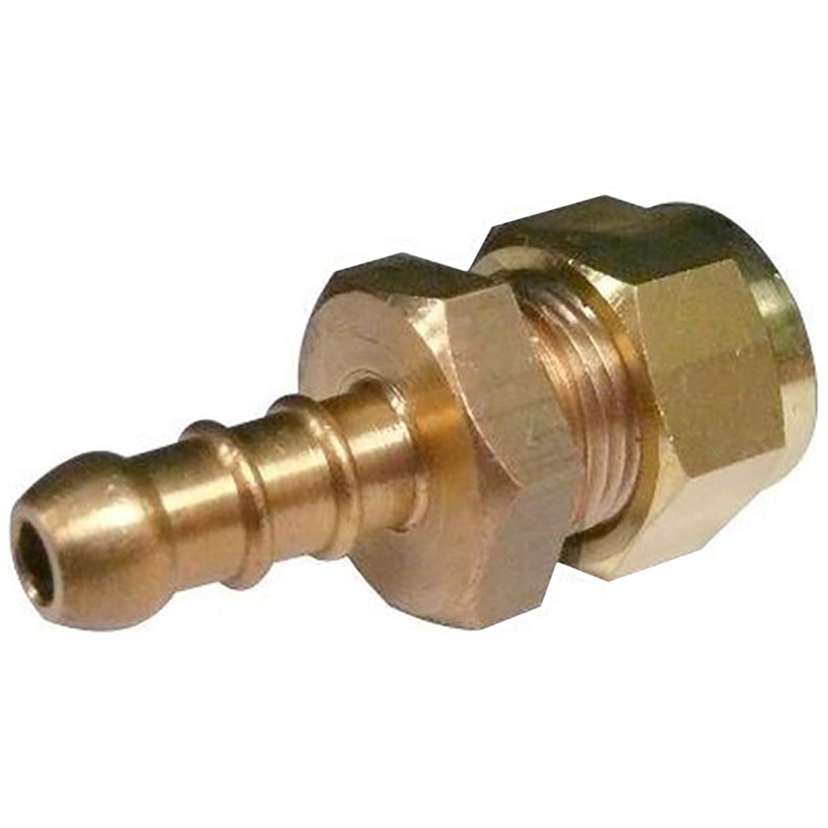 Compression Hose Connector 1/4" Compression to 1/4" Gas Fulham Nozzle F101A
