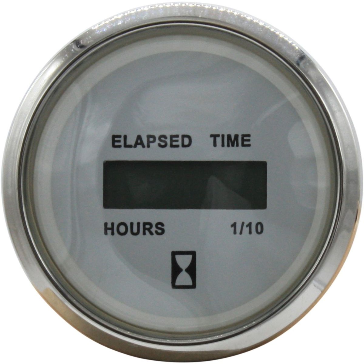 Faria Digital Hourmeter Gauge in Chesapeake SS White Style (12V / 24V) FAR13815