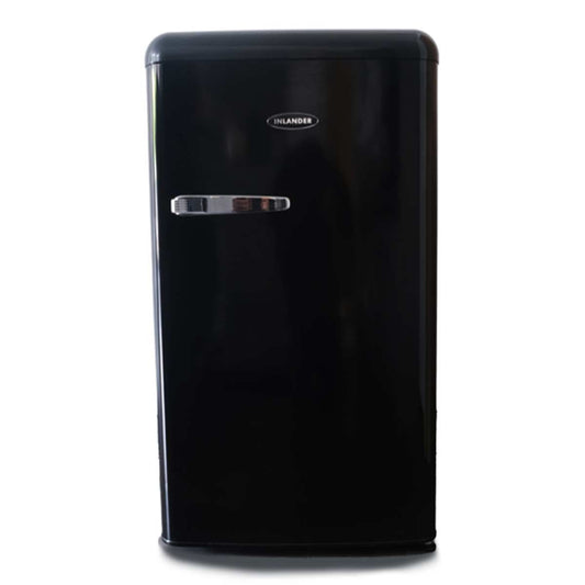 Inlander 12V Retro Style Fridge in Black