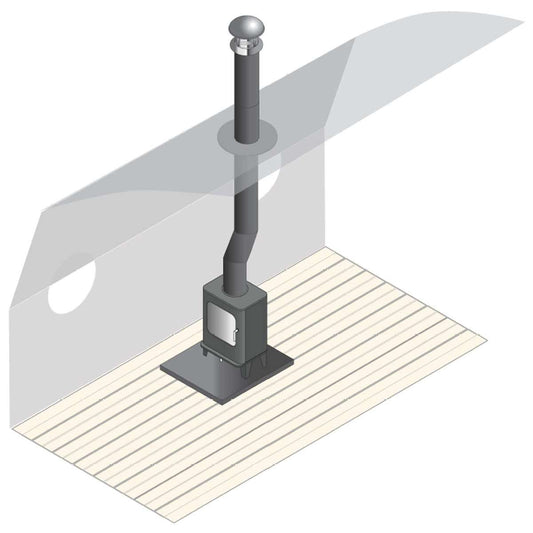 Twin Wall Insulated Offset Flue Kit 100mm ID for Arada Stoves FK-101
