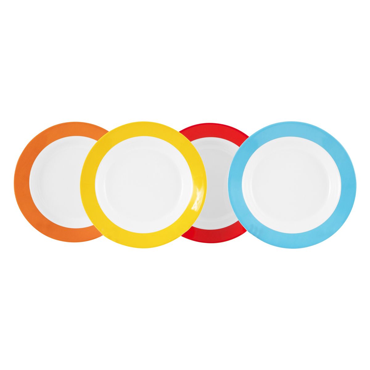 Gimex Colour Line Dinner Plate Rainbow (4 Pieces)