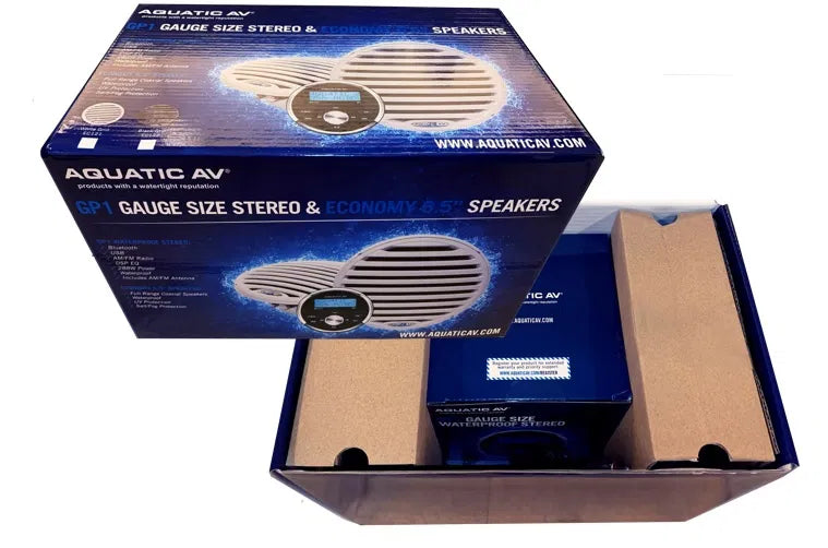 Aquatic GP1 Bundle (GP1 Stereo & Economy Speakers) White