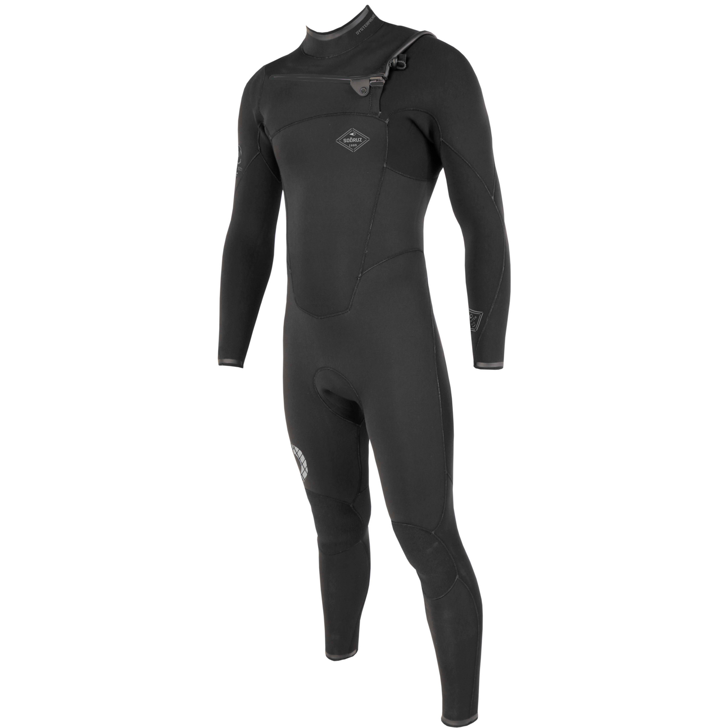 Sooruz FIGHTER 5/4/3 Fullsuit Chest Zip Wetsuit (Black)