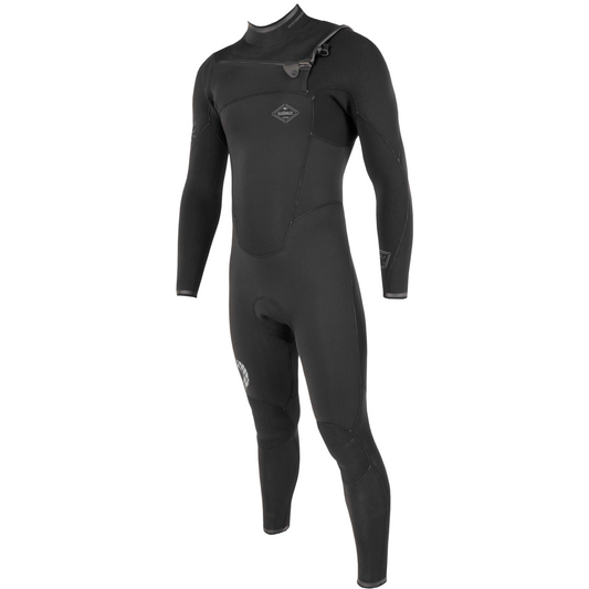 Sooruz FIGHTER 5/4/3 Fullsuit Chest Zip Wetsuit (Black)