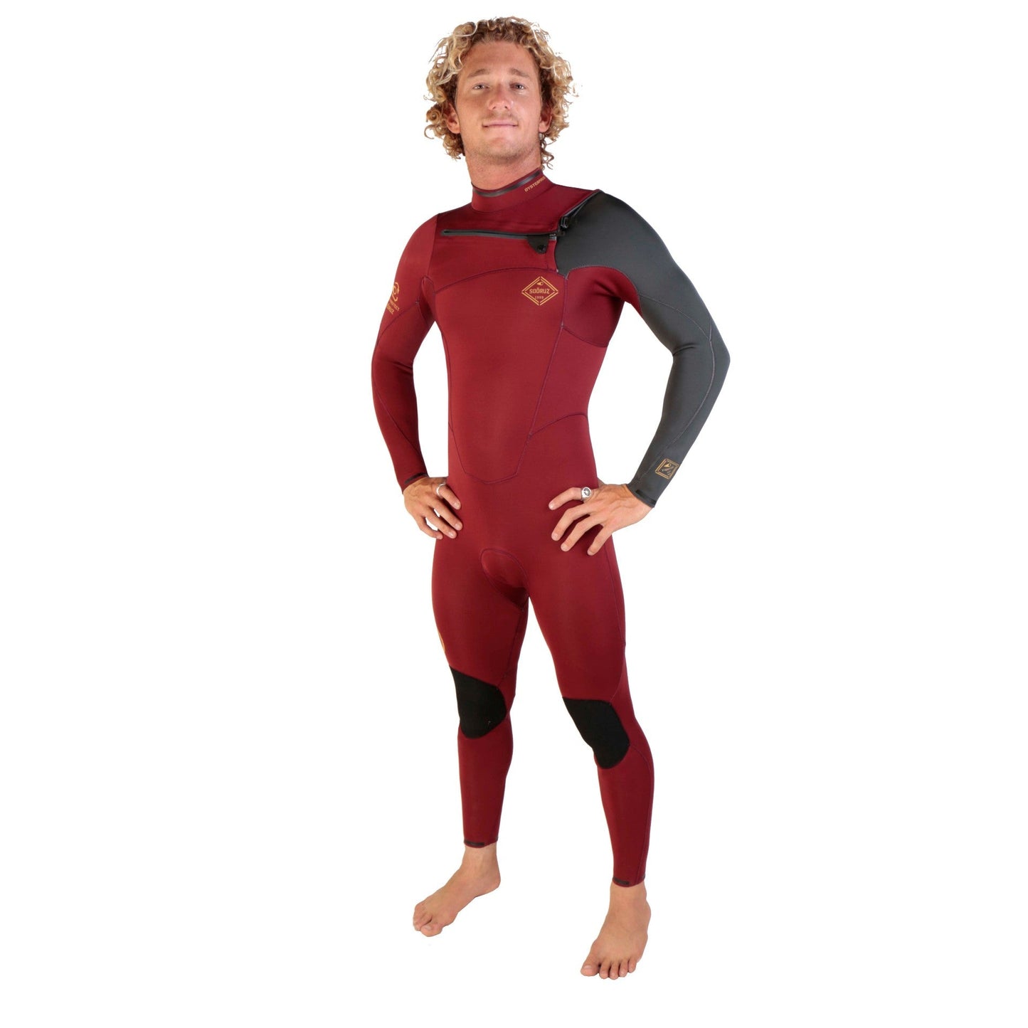 Sooruz FIGHTER 5/4/3 Fullsuit Chest Zip Wetsuit (Wine)