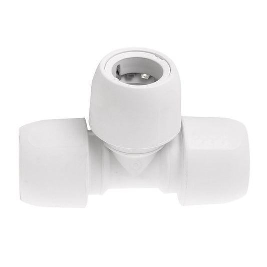 Hep2O HD10 Push Fit Equal Tee White (15mm) HD10/15