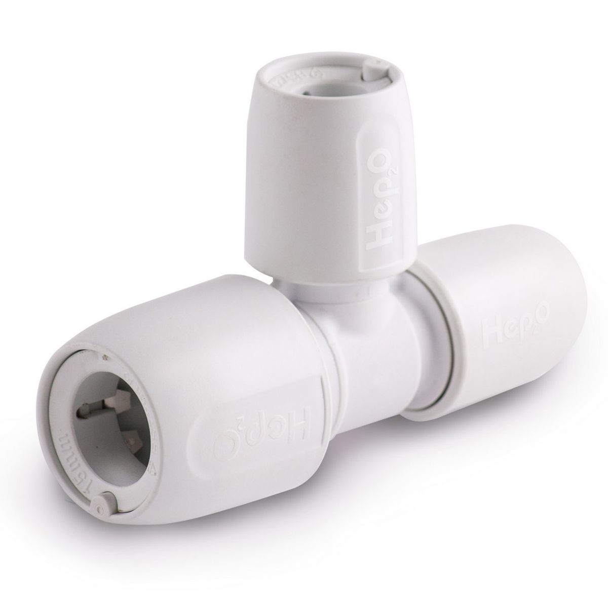 Hep2O HD13 Push Fit Branch Tee White (15mm x 15mm x 10mm) HD13/15