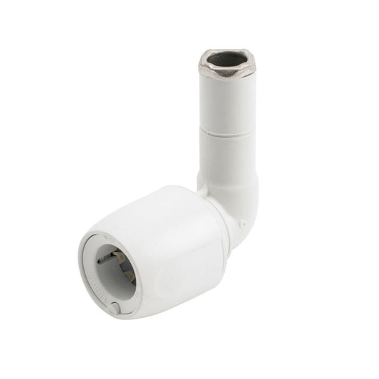 Hep2O HD4 Push Fit Flexi Tap Connector White (15mm x 1/2'') HD4/15W