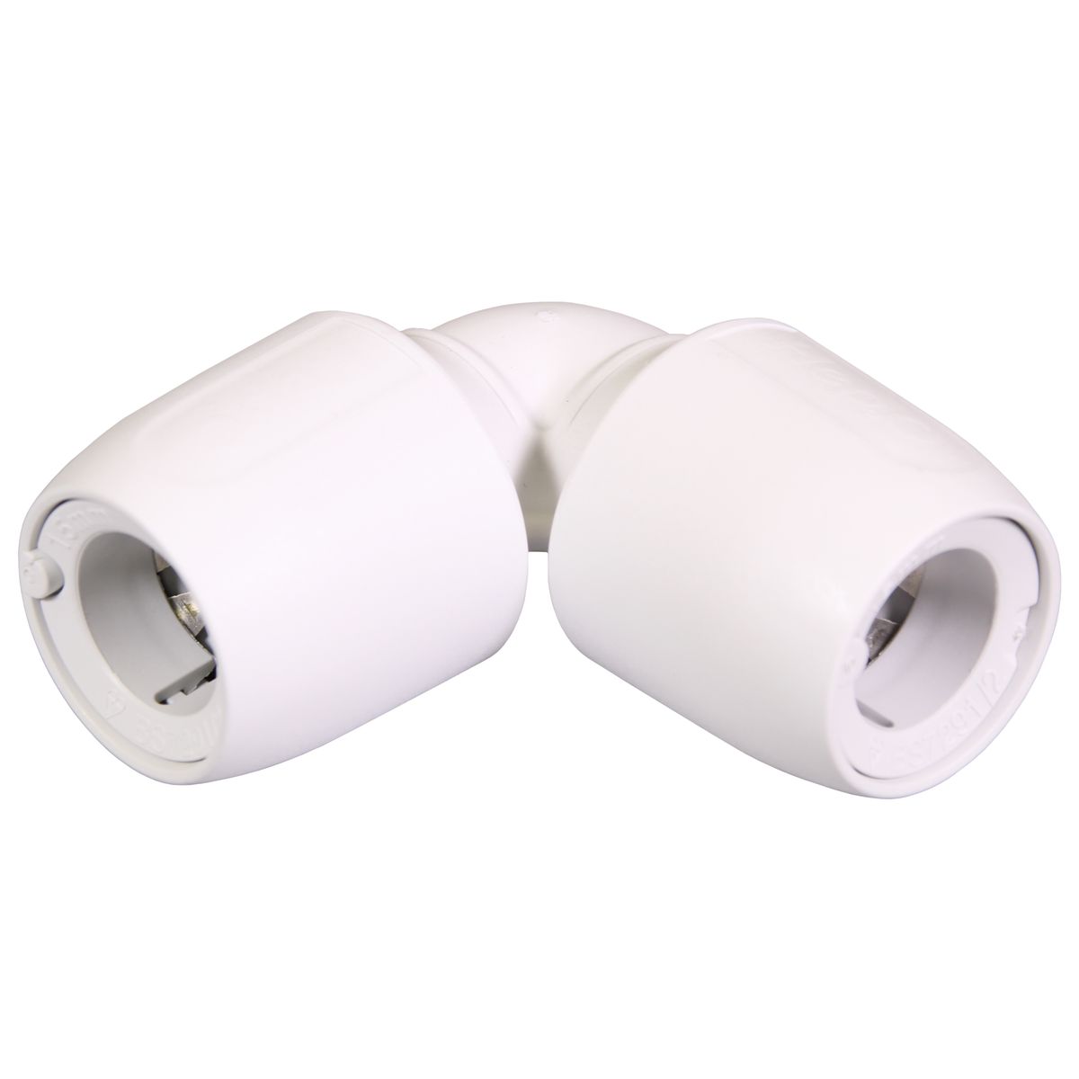 Hep2O HD5 Push Fit Elbow White (15mm) HD5/15