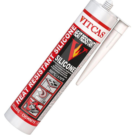 Vitcas Heat Resistant Silicone Sealant in Black (315°C / 310ml) HR-SILICONE