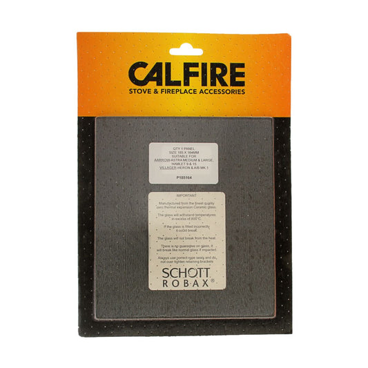 Calfire Heron/Acorn 4/5 Stove Door Glass HS-114