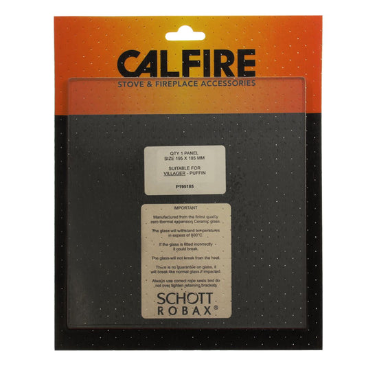 Calfire Puffin Stove Door Glass HS-144