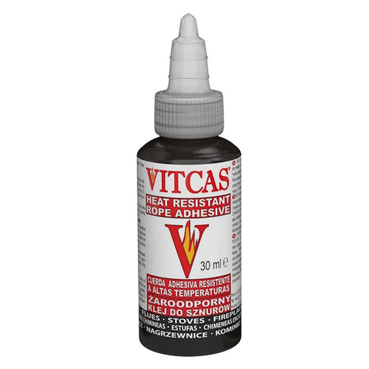 Vitcas Heat Resistant Rope Seal Adhesive Black 30ml HS-798