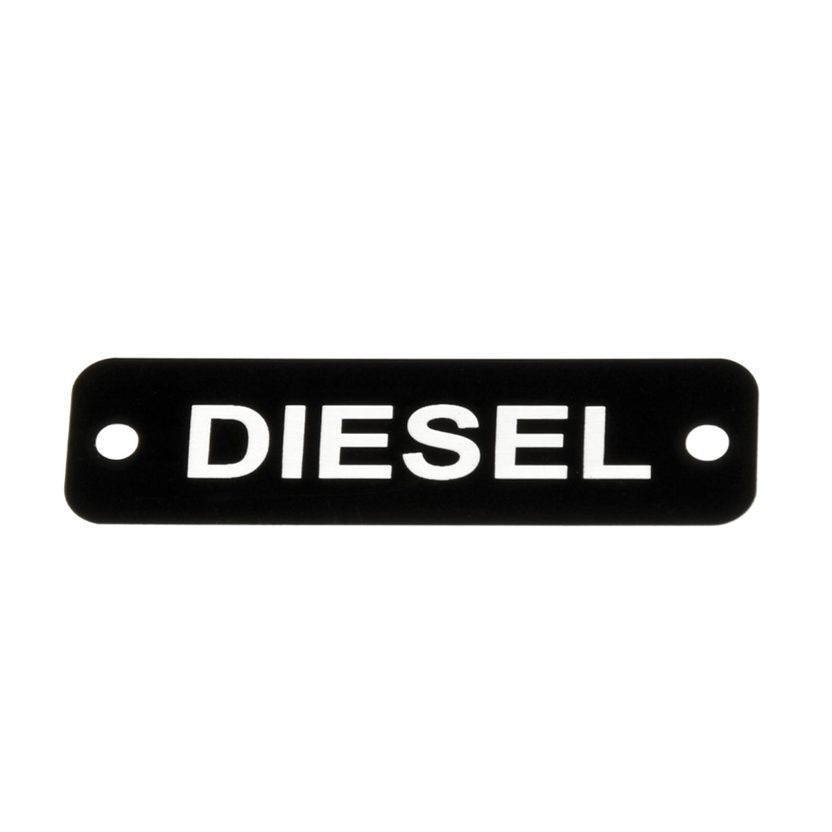 AG Diesel Label (S) Black with White Engraving 75mm x 22mm JBL20B