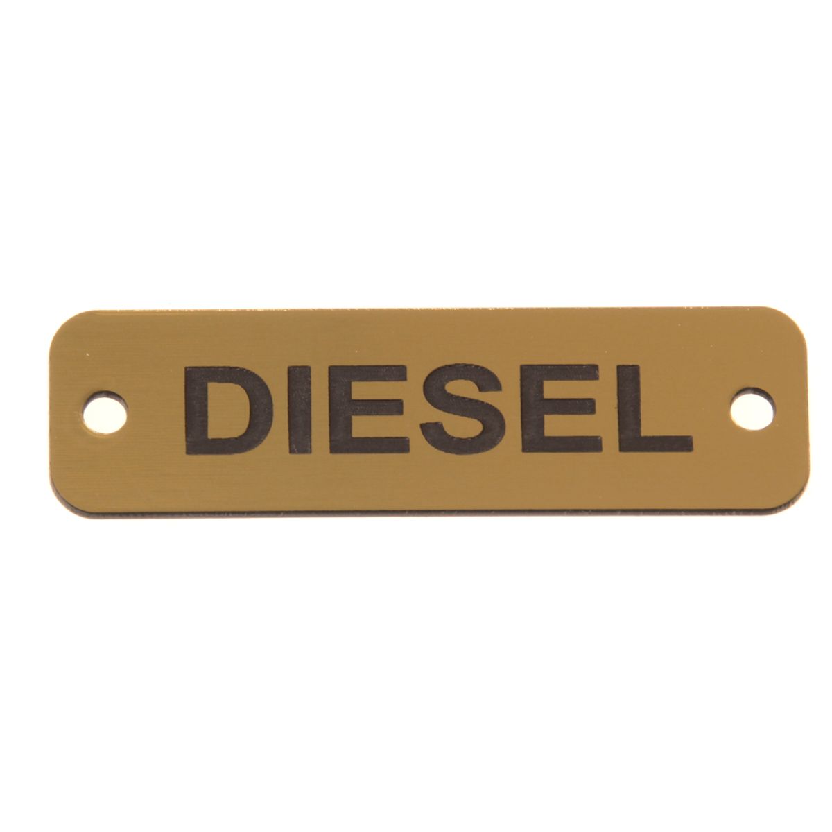 AG Diesel Label (S) Gold with Black Engraving 75mm x 22mm JBL20G